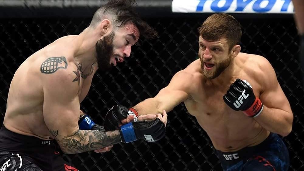 Three years ago today at @tdgarden, @KyleBochniak, @RobSFont & @CalvinKattar earned wins at #UFC220. #NewEnglandMMA