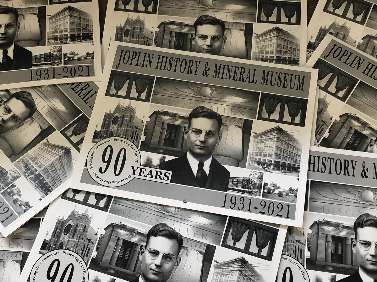 Our 2021 calendars have arrived! Stop by the museum to pick up a copy for $10 (while supplies last). #joplinmuseum #austinallen