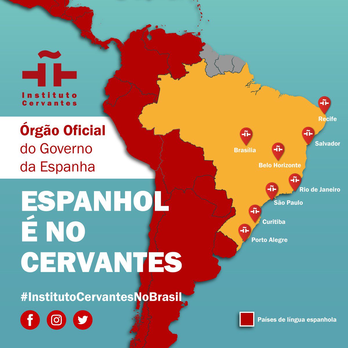 No Instituto Cervantes, passamos 30 anos dedicados a tornar o espanhol uma língua mais universal e ampla, que permite que mais e mais pessoas se conectem com outras.
 
cenrec@cervantes.es
(81) 3334-0450
recife.cervantes.es
 
#institutocervantesrecife #espanholénocervantes