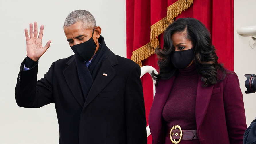 بوابة الوفد صور.. إطلالة ميشيل أوباما تخطف الأنظار في حفل تنصيب جو بايدن