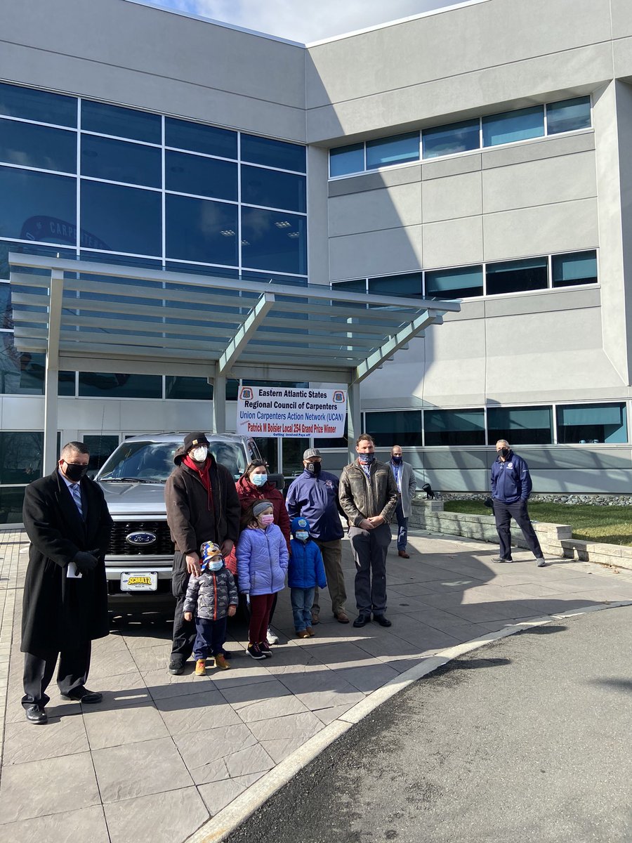 EASCarpenters's tweet photo. #EASCarpenters awarded the truck today to Local 254 member Patrick Boisier as part of the UCAN Incentive program. Congratulations and thank you for your consistent effort to make a difference in your community.
#UnionStrong #UCAN #CommunityCarpenter https://t.co/5doIRFBvYc