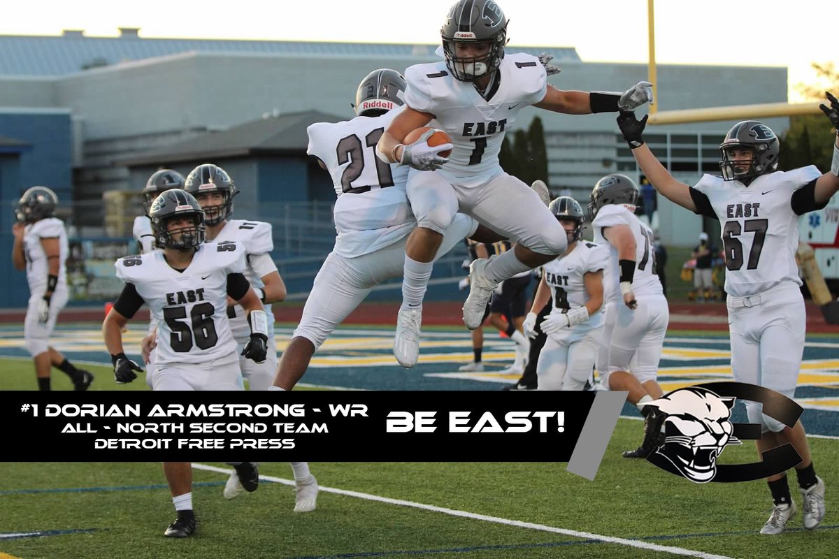 BeEast_Football's tweet photo. Senior WR Dorian Armstrong (@DArmstrong02) - All North @freepsports Second Team! #BeEAST https://t.co/cWBMQRDIVI