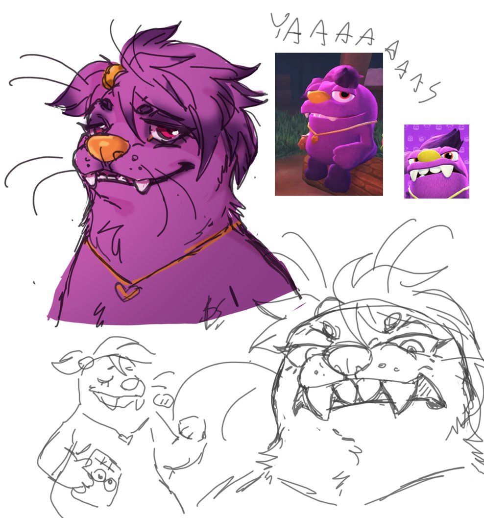 amoebium's tweet photo. tablet broke :<
still learning how to draw grumpuses, this time beef
#Bugsnax #beffica https://t.co/EaTXnhhLhb