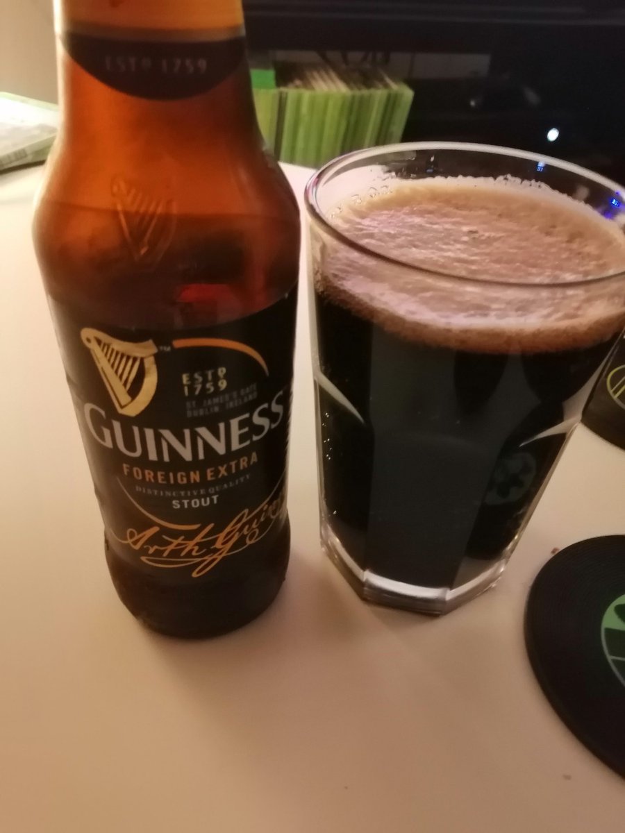 no1_scotland's tweet photo. 2-1  at half time. Might as well sit back and enjoy this cheeky wee monkey. @homeofguinness Only 7.5 ABV. #ForeignExtra https://t.co/ojhH1jz8hU