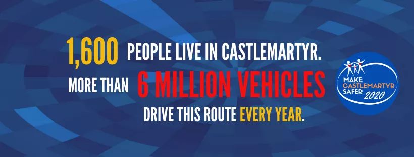 SaferN25CMartyr's tweet photo. Castlemartyr on the #N25 has a population of 1600 people. Every year, more than SIX MILLION vehicles drive through this small village causing mass tailbacks, congestion and traffic accidents.
Six Million.

#MakeCastlemartyrSafer #N25 #EastCork #RoadSafety #Castlemartyr https://t.co/68Cps1ptki