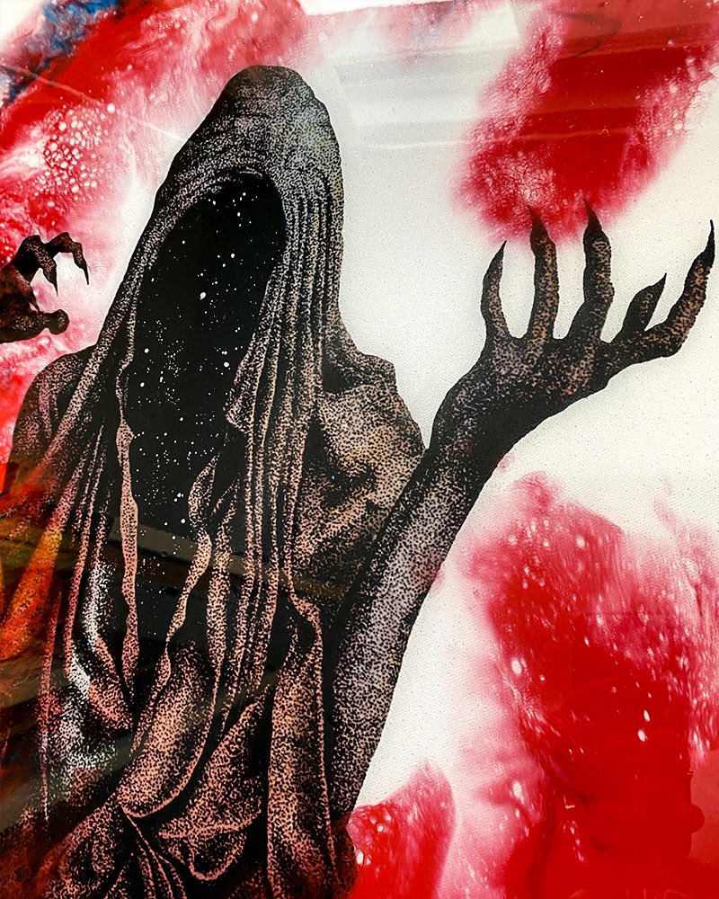 bakuartiste's tweet photo. So happy we got to collaborate with #Animvs on this one. Here’s our first Collab of 2021. ASHEN #dark #darkart #resinart #abstractfigurative #abstractpainting #modernart https://t.co/FTzdqGy0Pq