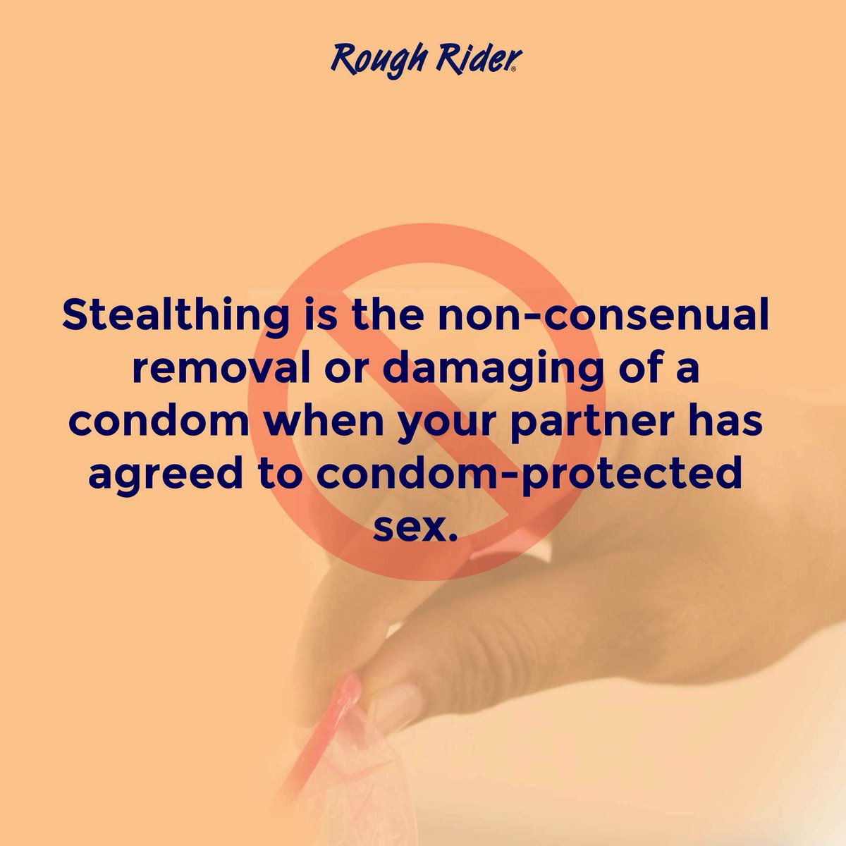 ❌ Real men don’t practice stealthing.

#RespectTheConsent #NoCondomNoRide 
#RideSafe