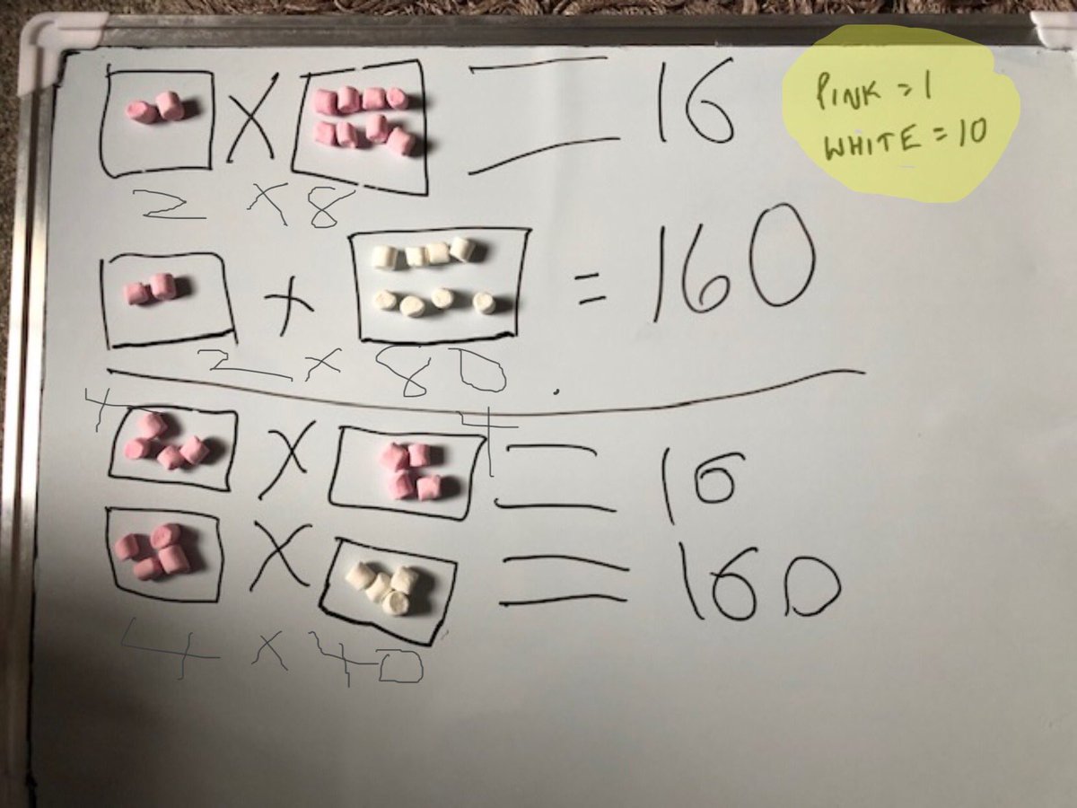 Garbett_HMCS's tweet photo. A wonderful example of CPA at home from a superstar Rabbit💪🏻 using two different colours to represent the tens and ones, just brilliant 🤩 @HMC_School @WhiteRoseMaths #MathsAtHome #CPA #RelatedFacts #Phase2HomeLearning #Year3 #DepthNotBreadth https://t.co/xtzN8qYQxh