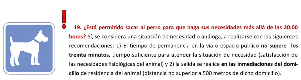 OfBienAnimal's tweet photo. 📢 Es un placer anunciaros que la @jcyl ha atendido la petición realizada desde el @aytosalamanca y se permitirá a los perros salir más allá del toque de queda.
🔴 Aún no ha entrado en vigor, pero os lo notificaremos tan pronto como sea oficial.
Una gran noticia!! 🐶 https://t.co/OeQnKt1KZo