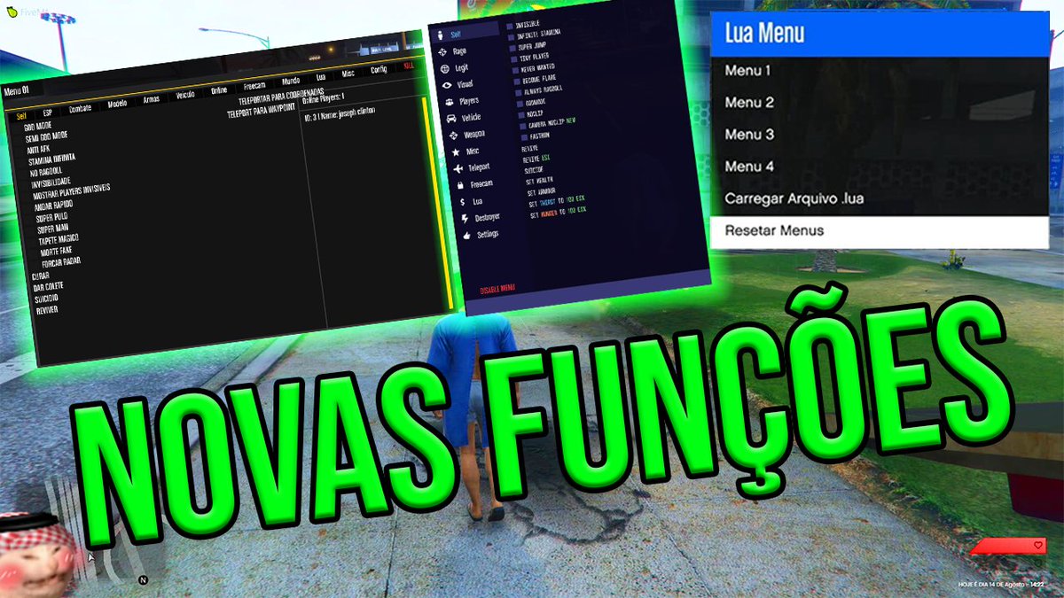 FiveM Hack - Dinheiro, armas, - MonsterMenu - FiveM Hack