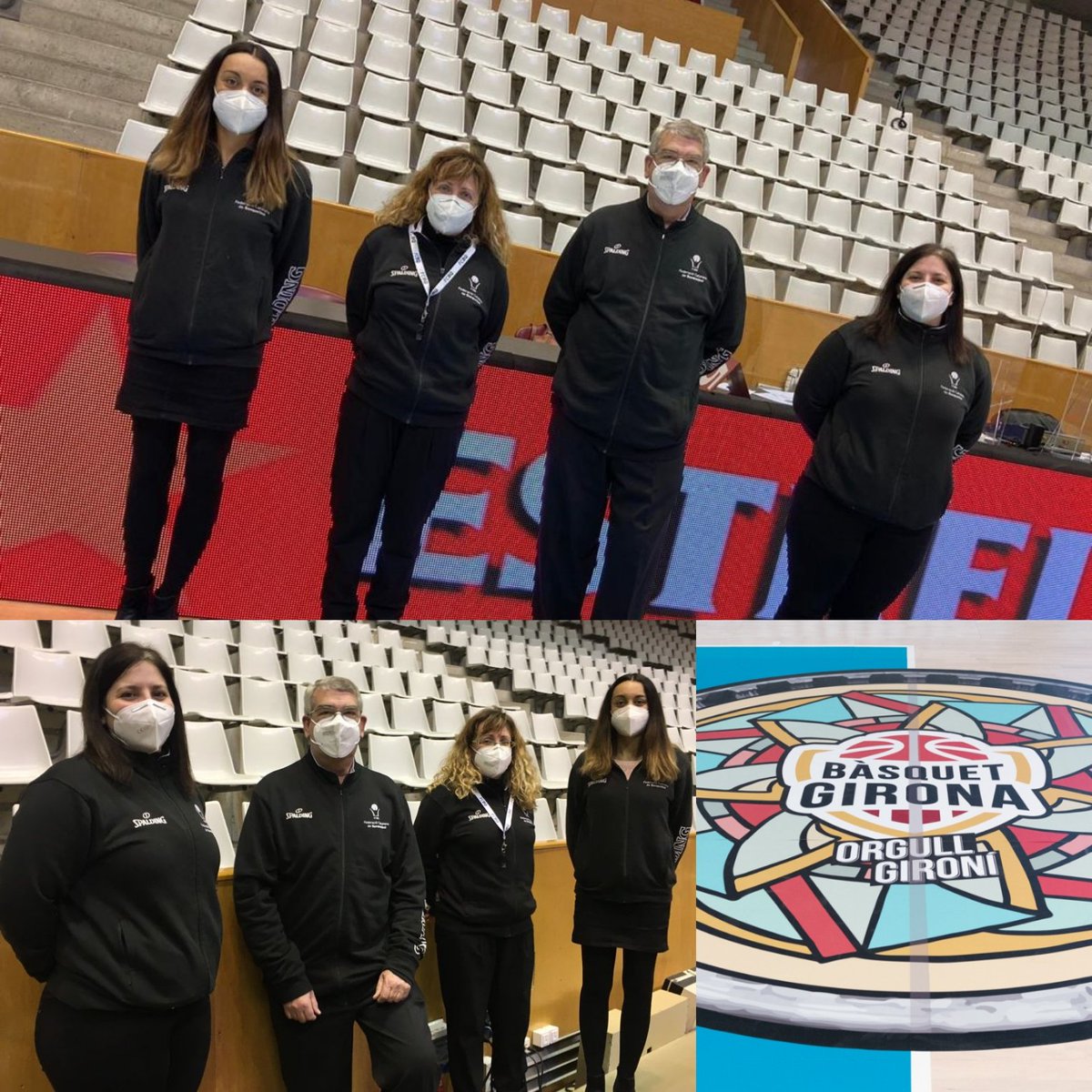 Tarda de bàsquet a Fontajau. Bàsquet Girona-ICG Força Lleida. #BàsquetMaiPara <a href="/RTGirona/">RT Girona FCBQ</a> <a href="/FCBQarbitres/">FCBQarbitres</a> <a href="/mari_elvi/">Elvira Martínez</a> <a href="/martanr/">Marta</a> #manelgil