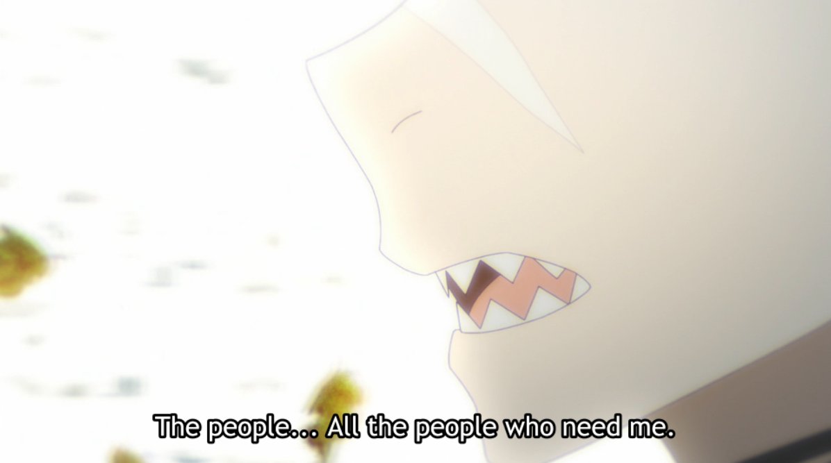 And thus, this is the starting line of Garfiel's resolve. He desires to be wanted, as evidenced by his trauma— and he wants to be strong. He wants to be reliable, genuinely and not as a tough facade.And thus, he turns to those who helped him get here— those who also NEED him.