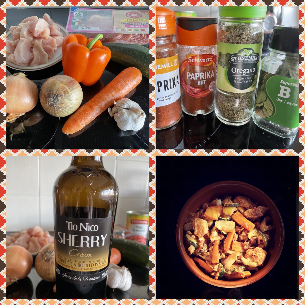 Just made a great Spanish Chicken Traybake with the contents of my fridge ... one dish made with no more than 'pass level chopping and stirring' - check it out here daniellebytheway.com/blog/inaugurat…