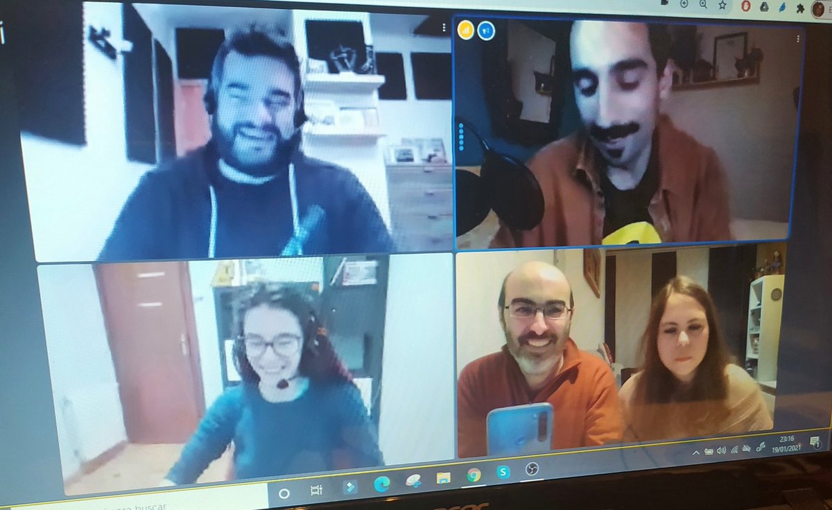 familiacaricu's tweet photo. Aquests dies no parem!
Ahir vam gravar un vídeo que aviat podreu veure amb els grans @gerardsese ,  @putuunicorni i  @alroig_ en motiu de l'aniversari de @creadorstv 
No podem dir res més però... Hi ha riures assegurats! 🤣🙈🔥🔞 https://t.co/eAqF2Airmm