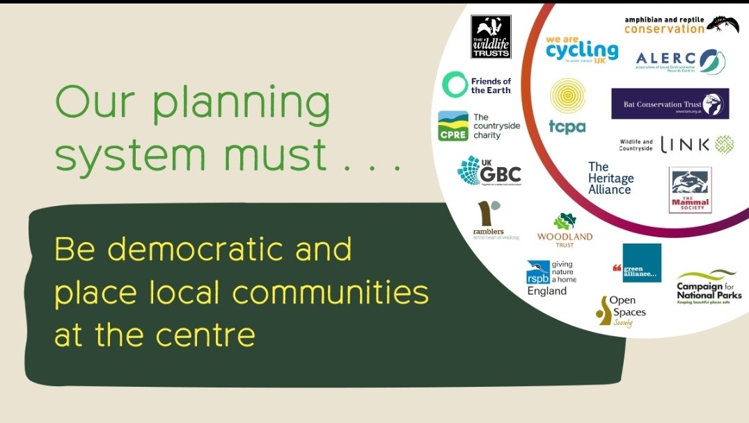 cpreshropshire's tweet photo. Last week, we and 17 other organisations launched our #visionforplanning- a vision for a gold-standard planning system.
We all agree that communities must be at the heart of decision-making. But the government's proposals will cut local participation by half. https://t.co/JueAGKoGk2