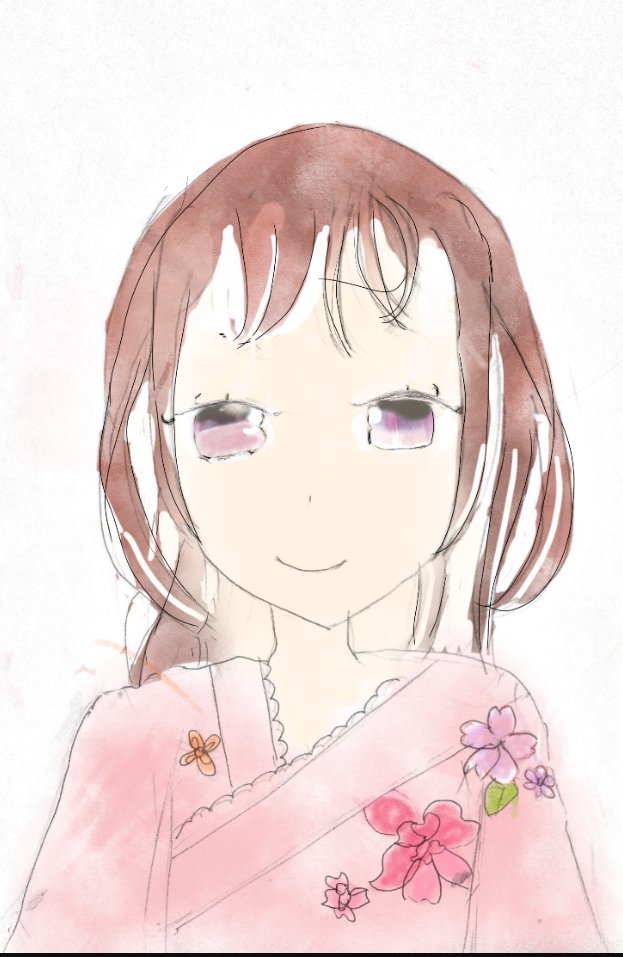 有栖川 莉月 絵描き ふんわりと した可愛い女の子書いてみました ふんわり オリジナルイラスト オリキャラ 水彩画 デジタルイラスト T Co Kxur4smrru Twitter