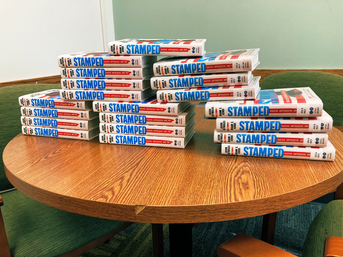 DrK_WMS's tweet photo. Excited to lead 35 staff members though a book study of “Stamped” while participating in the Rockwood One Read. This is important work. @RSD_Diversity @WMSTimberwolves #seeEveryone https://t.co/bfhsGfOrEo