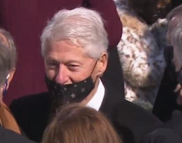 If America can agree on one thing it’s that this man STILL needs to learn how to keep his body parts covered. #unity #clinton #maskup