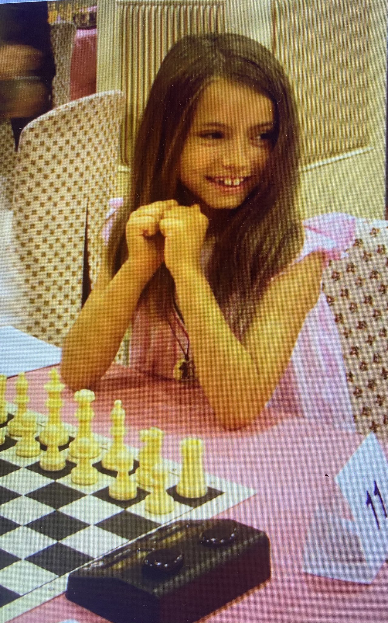 Anna Cramling on X: Me playing in a tournament at the age of 7 :O