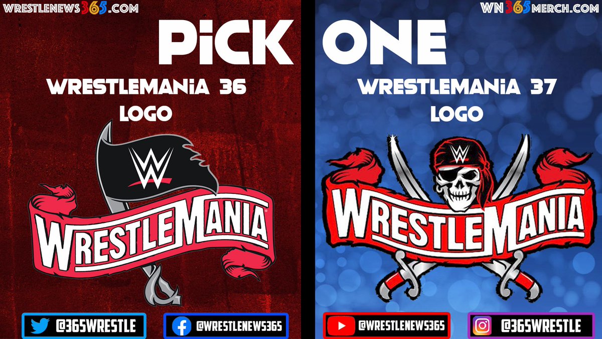 Owen Wrestlenews365 Which Wrestlemania Logo Is Better Wrestlemania 36 Or Wrestlemania 37 Pickone Only Wwe Wrestlemania