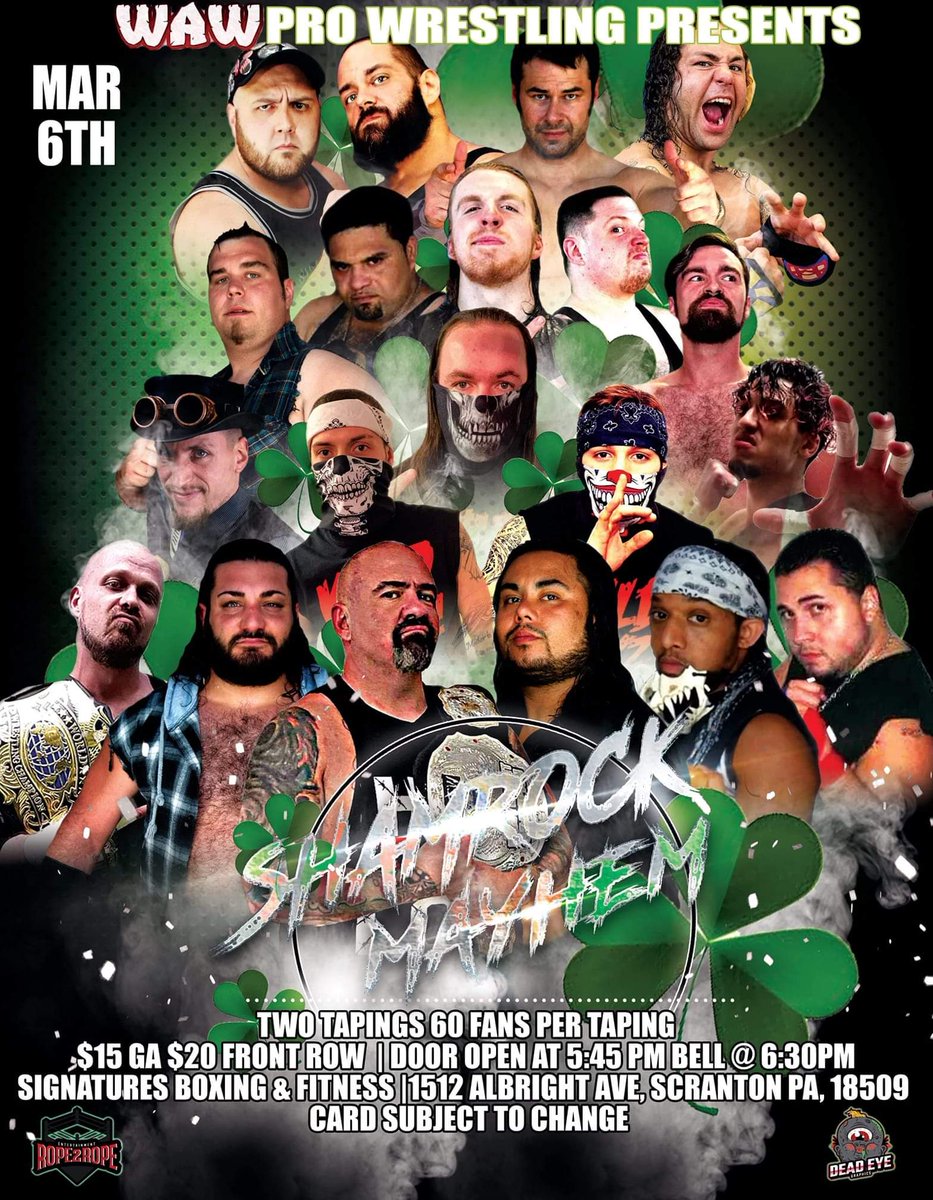 WeBornToWrestle's tweet photo. We make our Scranton PA debut March 6th. #scraton #wrestling #borntowrestle #indywrestling #tagteam #prowrestling #Flyer https://t.co/Ax2wPuKvlB
