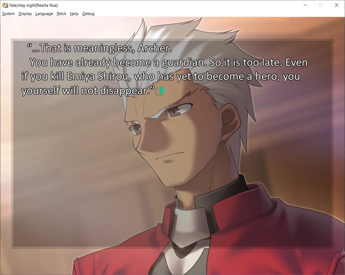 Another thing to take into account, Saber herself explains that Archer must know that him killing Shirou has a 0% chance of affecting anything regarding him