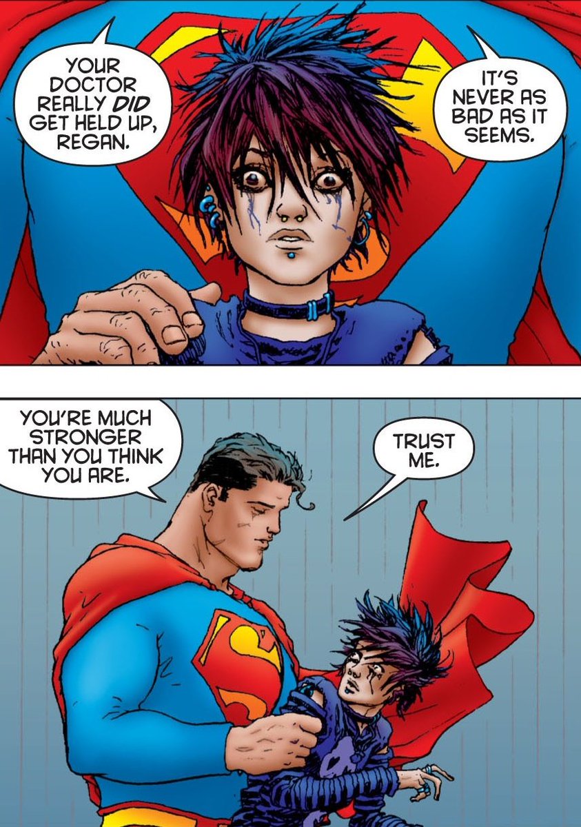 I really like Superman's words too. "You're much stronger than you think you are."Words won't cure the issues that our minds go through, but being reminded that we're not alone, that there's so much more to ourselves than we think. That can be first step to start healing.