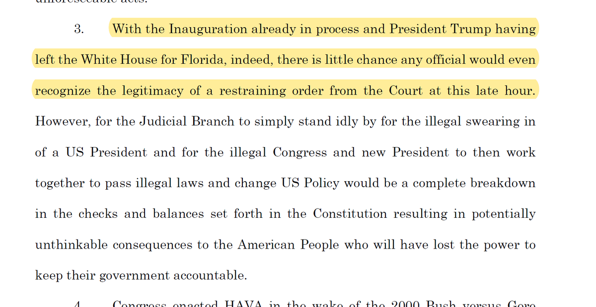 Telling the court that nobody is likely to recognize a TRO as legitimate is certainly a choice. It's maybe not a choice I'd make, but it's certainly a choice.