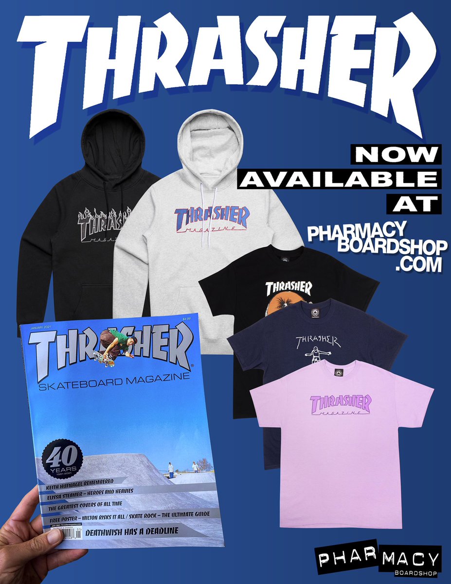 Thrasher now online! Pharmacyboardshop.com #thrasher #pharmacy use discount code: TWRX10 for 10% off ‼️