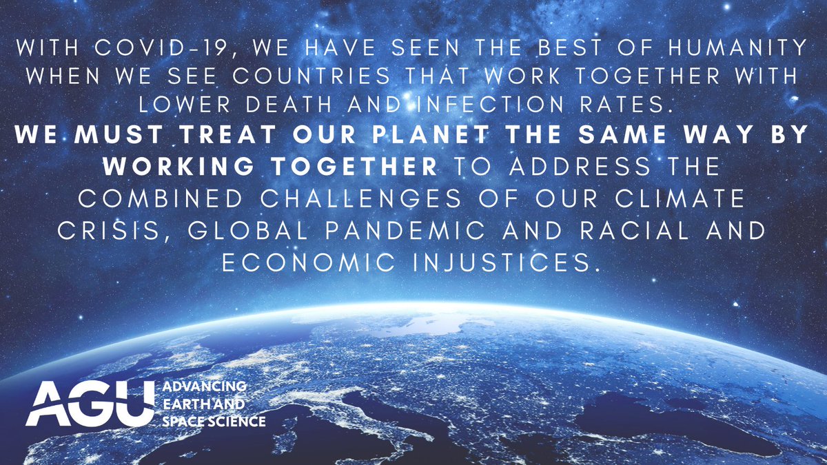 AGUSciPolicy's tweet photo. AGU applauds President Biden's actions from today, including rejoining the #ParisAccord and the @WHO. We must work together on all global issues to ensure a path forward. Read more on #FromTheProw: https://t.co/prtyIRc4jg https://t.co/LYUqjaaX54