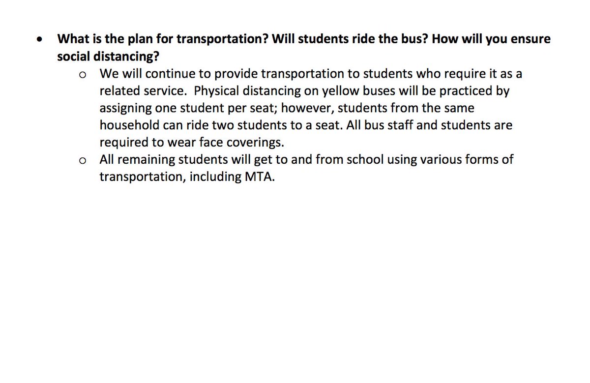 mkrebi's tweet photo. From @BaltCitySchools reopening FAQ. I notice a large blank space in regards to ensuring social distancing on public transportation.
#MakeItMakeSense #StillNotSafe https://t.co/kjHDmUGg6W