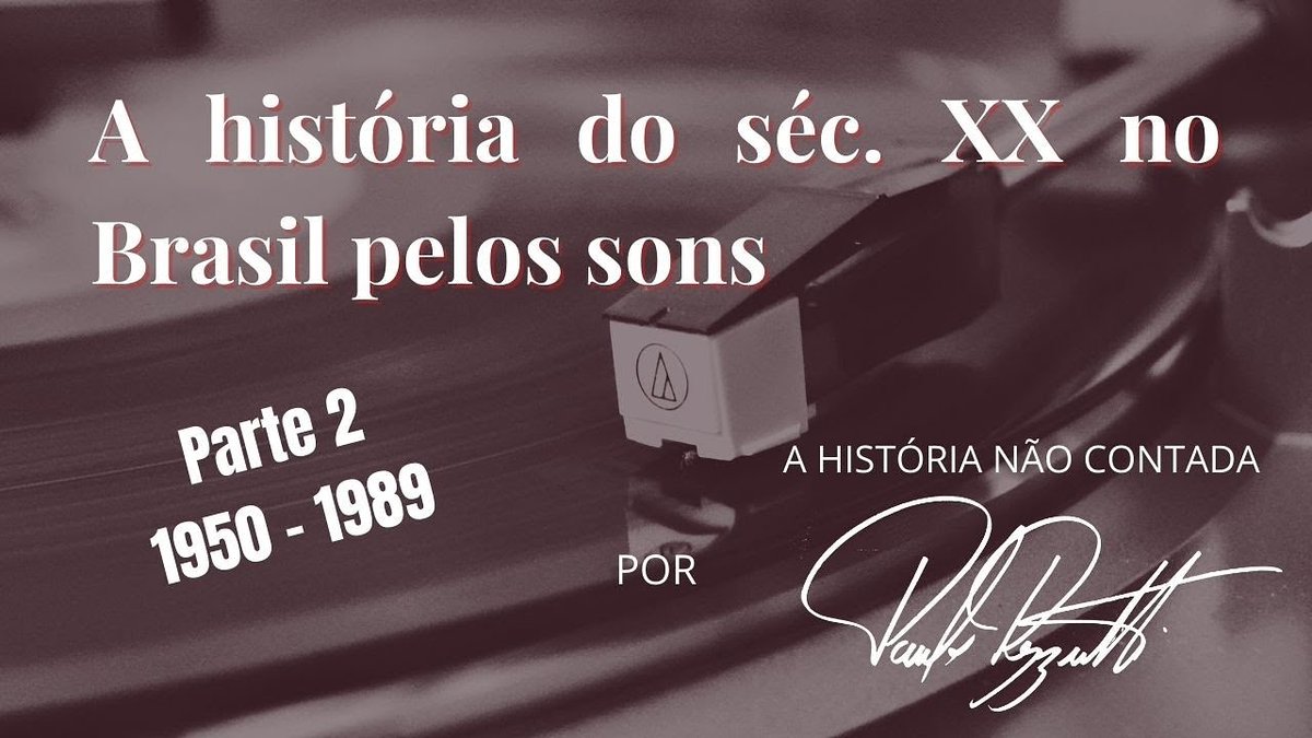 PauloRezzutti's tweet photo. Hoje, às 20h30, tem a segunda parte do meu vídeo contando a história do Brasil no século XX por meio dos sons! Não percam (
https://t.co/NR3pfOdIvi)
#HistoriaDoBrasil #BrasilSeculoXX #SeculoXX #Vargas #Ditadura #Jango #Janio #CaetanoVeloso #GilbertoGil #ElisRegina #RadioNacional https://t.co/wK4YE0cmCi