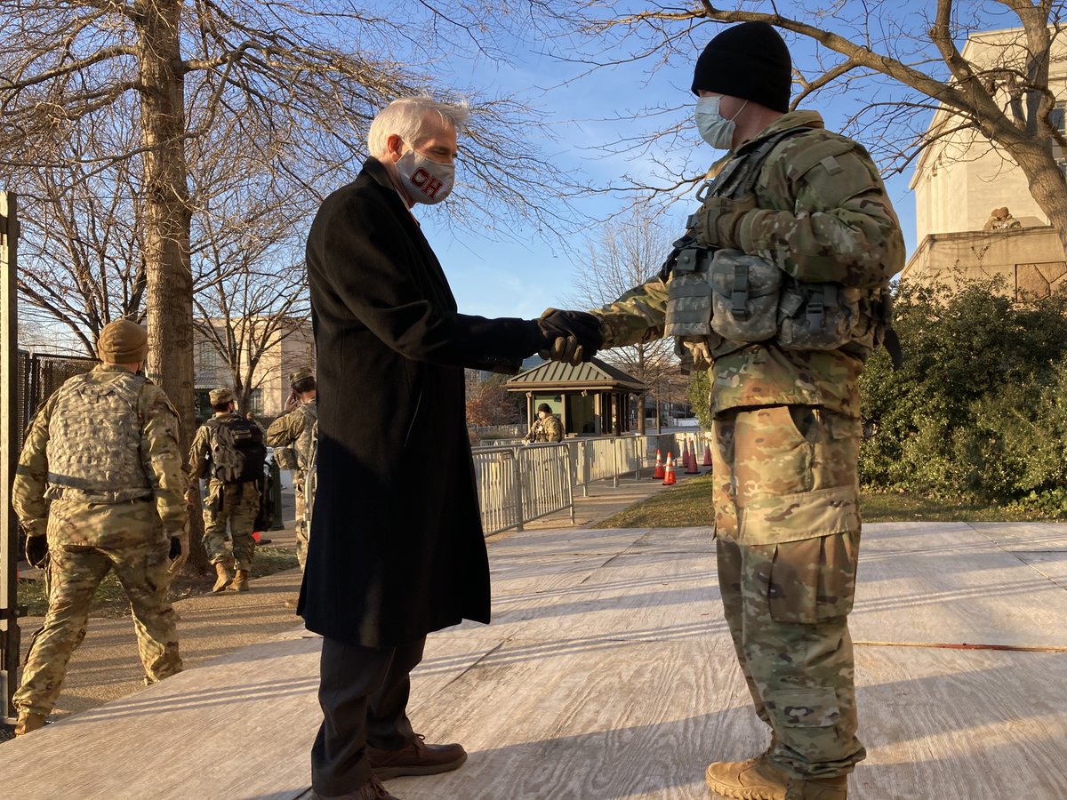 robportmanOH's tweet photo. Thank you to the men and women of the @OHNationalGuard for answering the call to help protect the @USCapitol. 
 
We are immensely grateful for your faithful service! https://t.co/szkyK8wDye