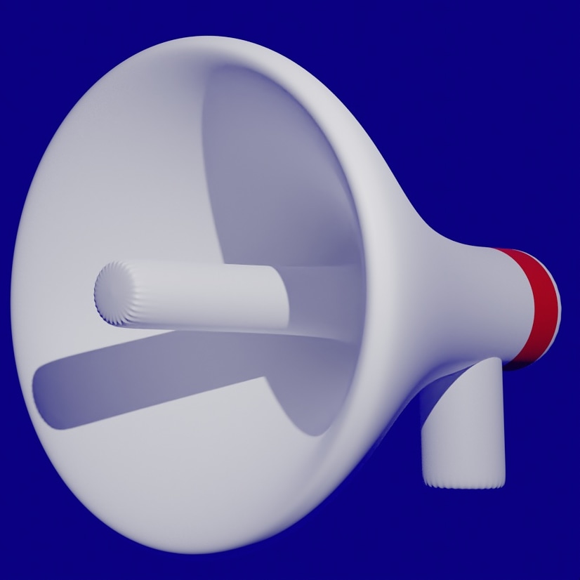 sketchsquared's tweet photo. Just a big ol' megaphone

#blender #blendercycles #megaphone #cgi #speakup #speakout #speaker #speak #speakyourtruth #3dobject #3dcgi #3dmodel #3dmodeling #cartoon #blendercommunity #blender3dmodelling #Blender3D #blemderrender #blendercentral #blendershare #blenderdaily #loud https://t.co/0KqndJvQyP