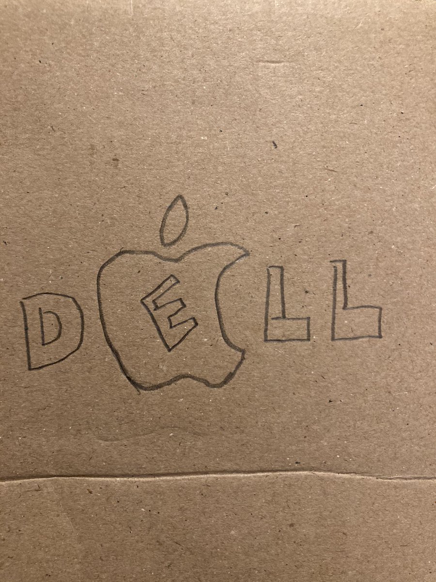 lainey20blue's tweet photo. What happens when you work for #Dell and your husband works for #apple and your son is designing a toy laptop #influencedByAllTheDevices https://t.co/DD93a8HEAF