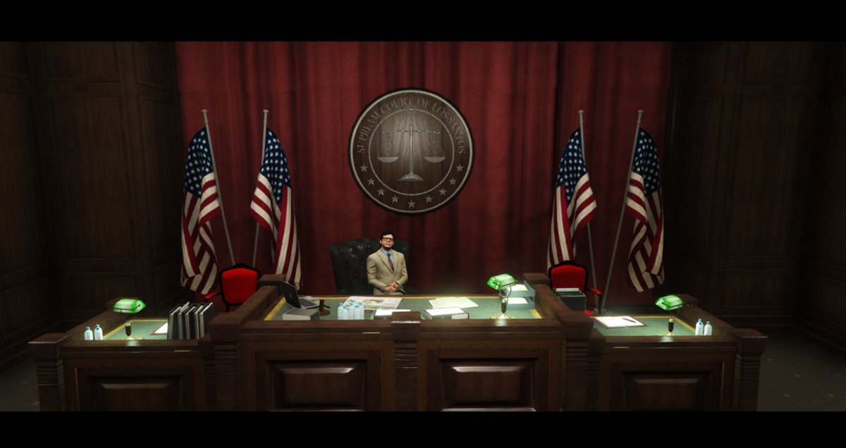 LevelV_'s tweet photo. Verdict : COUPABLES !

Prise d'otages et fusillade ont ce soir amené les Ballas à faire face à la justice et subir les conséquences de leurs actes. https://t.co/iS84IXE0J4