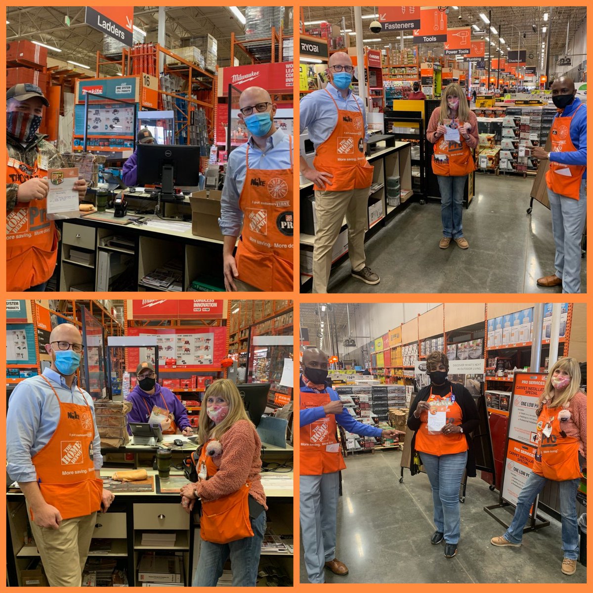 Great day at 157 spending time with Mike Cook celebrating wins with my awesome Pro Desk and obtaining  knowledge to continue driving sales for 2021!! @Carell_R <a href="/THD0157/">McDonough Home Depot</a>