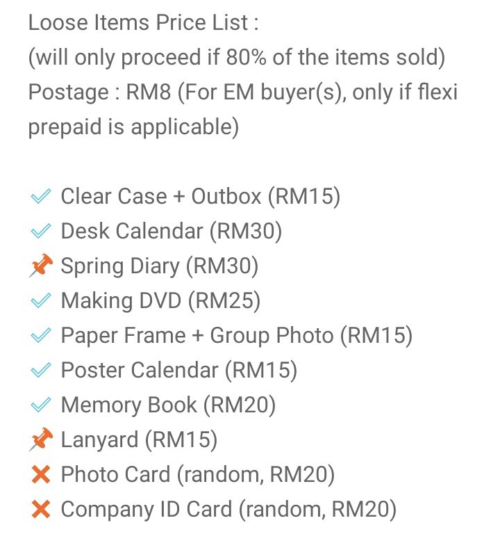 YoungMeKpopshop's tweet photo. HELP RT 🇲🇾
MSIA /MY /MALAYSIA GO
#ATEEZ #ATINY
#2021SEASONSGREETINGS
LOOSE ITEMS / GOODS SHARING
ATEEZ - 2021 Season's Greetings
📆DEADLINE EXTENDED till 27/1/2021 per request
❗NO BACKOUT after, unless sold out
#YoungMeKshop #YoungMeOfficialCollection https://t.co/lMx7s0yR6b
