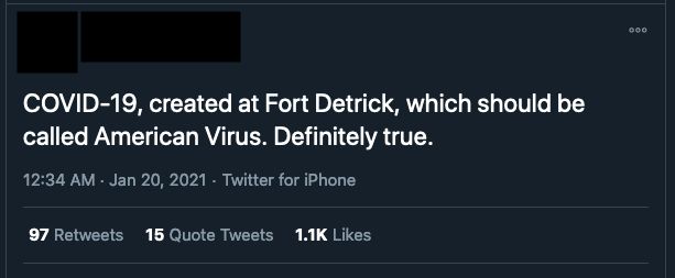 The revival of the Fort Detrick conspiracy theory has led to calls for investigations of the US, not just on Chinese-language social media but also on platforms such as Twitter and Facebook. This comes as  @WHO investigators arrived in Wuhan mid-January to look into virus origins