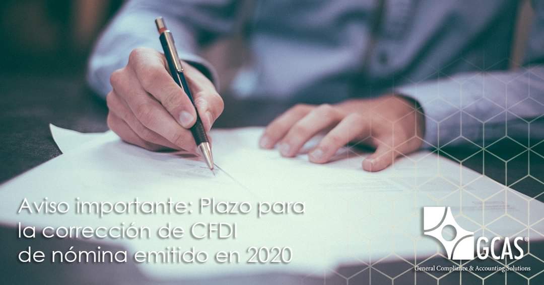 GcasMx's tweet photo. 𝗣𝗹𝗮𝘇𝗼 𝗽𝗮𝗿𝗮 𝗹𝗮 𝗰𝗼𝗿𝗿𝗲𝗰𝗰𝗶ó𝗻 𝗱𝗲 #𝗖𝗙𝗗𝗜 𝗱𝗲 #𝗻ó𝗺𝗶𝗻𝗮 𝗲𝗺𝗶𝘁𝗶𝗱𝗼 𝗲𝗻 𝟮𝟬𝟮𝟬
Si en 2020 tuviste #CFDI de #nómina con errores u omisiones en su llenado o en su versión, podrás corregirlos a más tardar el próximo 28 de #febrero de 2021. https://t.co/ngTQN4Ke7W