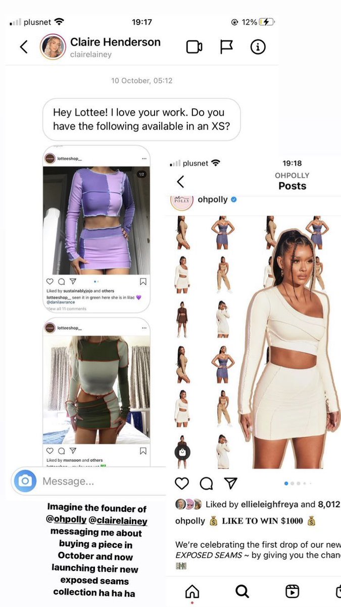 Jess5594's tweet photo. @ohpolly Ladies, if you like these products please check out “@lotteeshop_” on Instagram. She is the girl that these designs were stolen from 🙃🙃🙃 https://t.co/0tcC4RB4ze