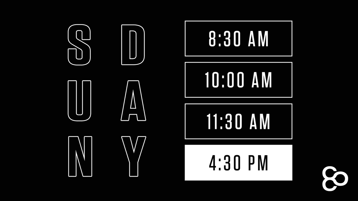 capstonechurch's tweet photo. The FOUR-THIRTY is back THIS SUNDAY! 😉We're back to 4 services (8:30AM, 10AM, 11:30AM &amp; 4:30PM) starting Sunday, January 24. Childcare available at all services *except* 11:30. Go ahead and pre-register your kids and/or learn more here >>> https://t.co/Lr34bBOmmS https://t.co/0NiOAuh7Yn
