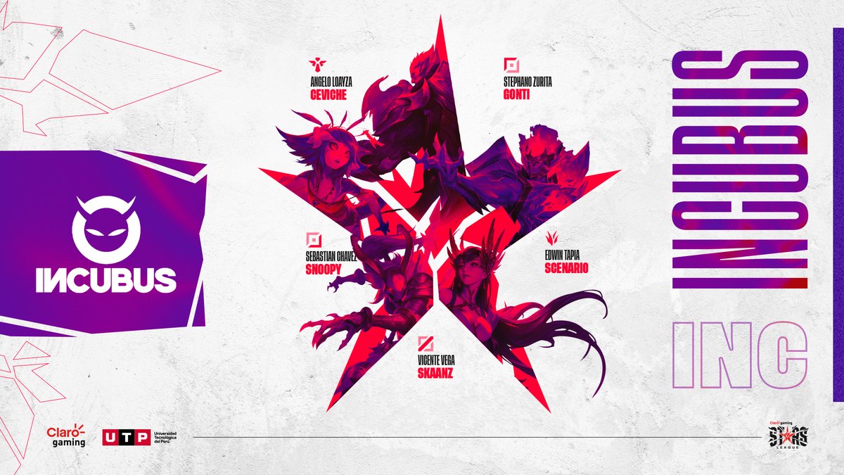 LVPperu's tweet image. Los #DemoniosSensuales están listos para la #clarogamingstarsleague 😈✊ #GoINC 

@incubus_club ha formado una escuadra muy solida y en cabeza de @Letonelol esperan luchar con fuerza en la grieta. 👿🌟🔥

🔜 #ClaroGamingStarsLeague desde el 28 de Enero 🏆🇵🇪