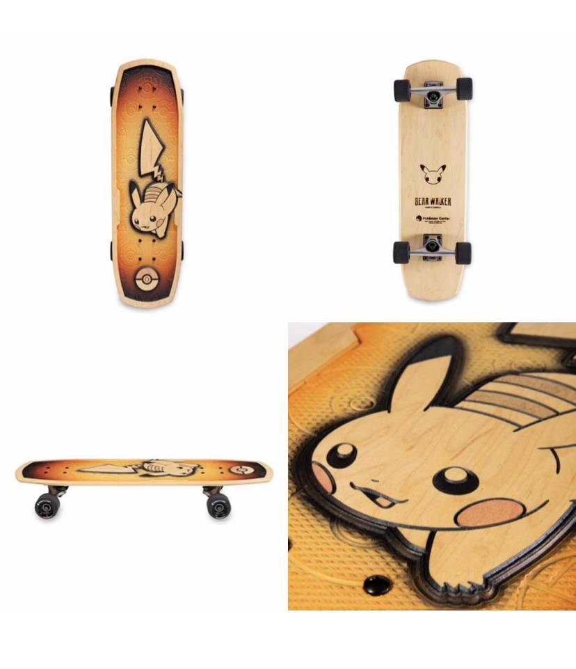 Pokémon Center × Bear Walker Pikachu 25th Celebration Skateboard