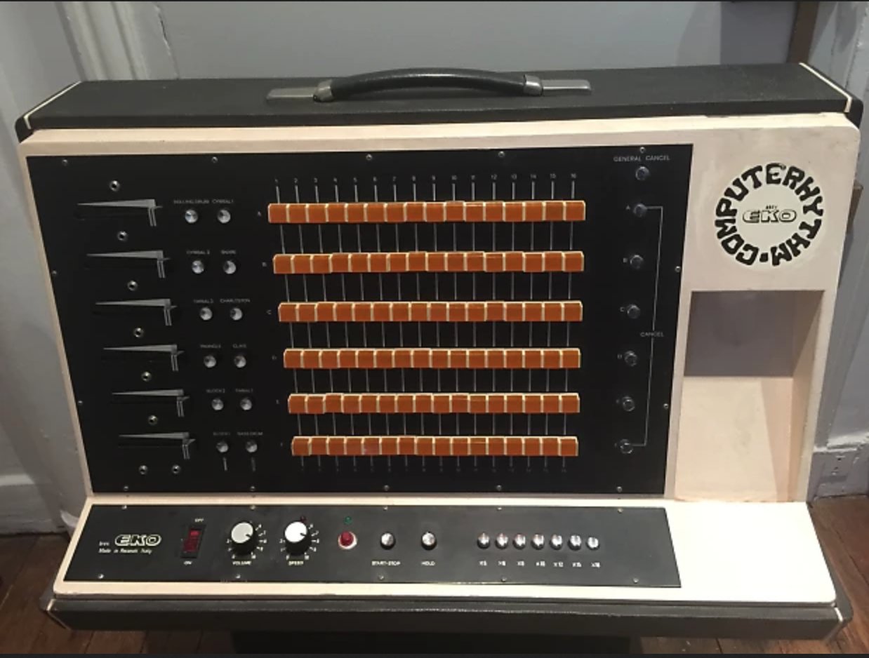 reaktorplayer on X The EKO ComputeRhythm Jean Michel Jarre s Drum Machine Synthtopia https t VhI0YuItdf https t H3y2Y0AQwA X
