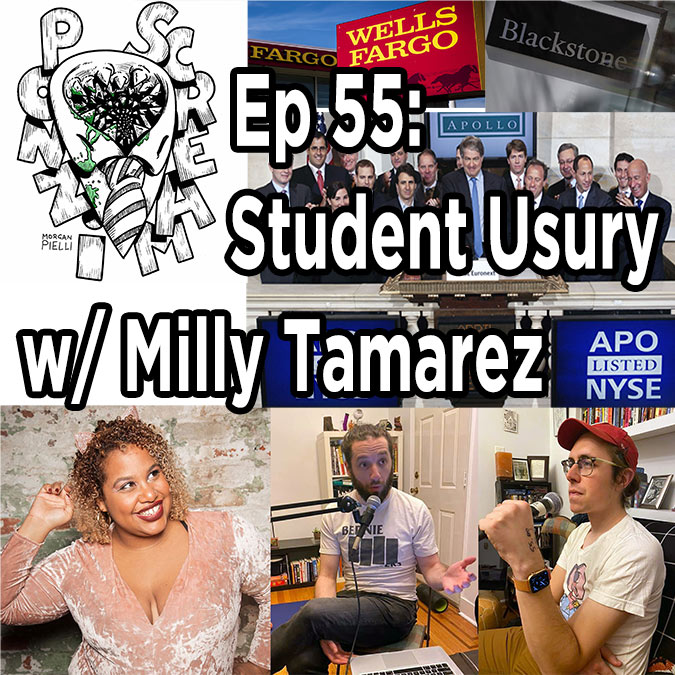 Ponzi Scream Ep. 55: Student Usury w/ Milly Tamarez
Comedian <a href="/millytamarez/">Whacktose Intolerant</a> talks w/<a href="/dannyfelts/">Mr. Clamsandwich</a> &amp; @davidbradleyeye on <a href="/ponzi_scream/">ponziscream</a> about her experience with private student loans
good-orbit.com/podcast/ponzi-…
#WellsFargo  #studentloans #Blackstone #Apollo