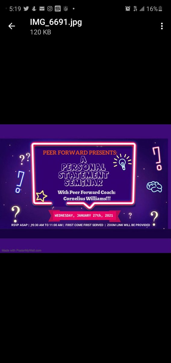 Join us next Wednesday January 27th, 2021 for our Personal Statement Seminar. 

To RSVP: docs.google.com/forms/d/e/1FAI…