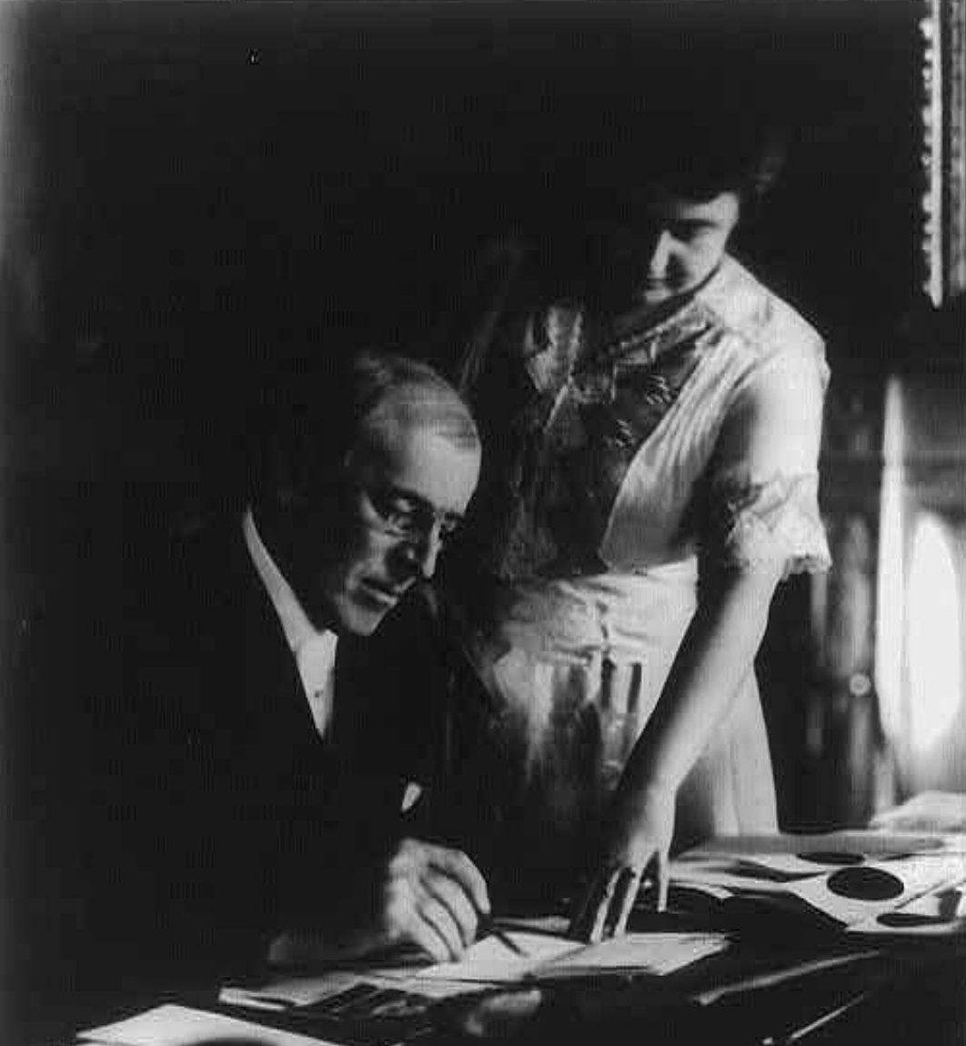 Instead of resigning from office, his wife picked up the baton.Edith took on what she called a 'stewardship' role and acted as his proxy.As she put it, she decided “what was important and what was not” and chose “when to present matters” to her husband