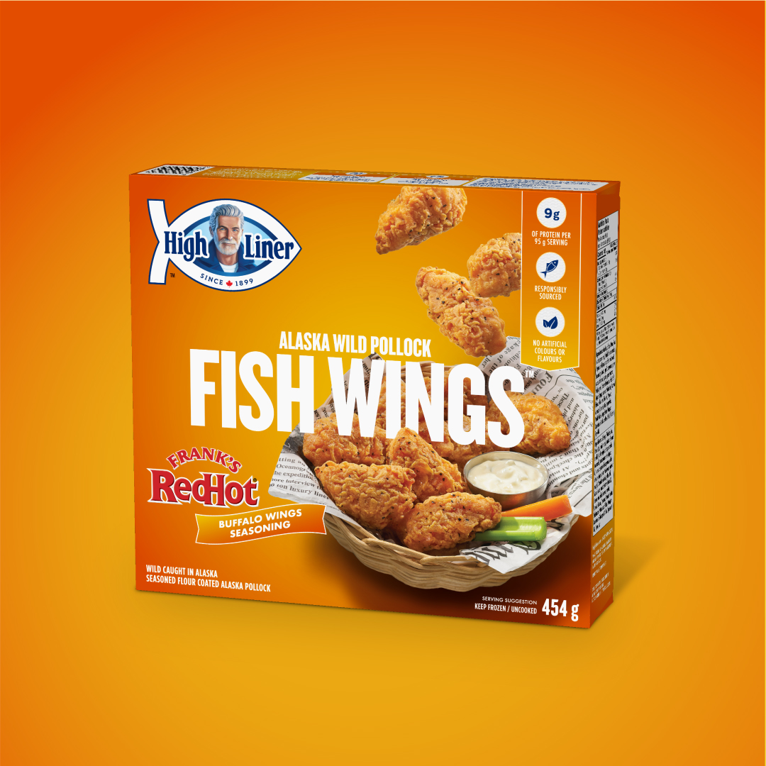 This seafood snack is sure to leave you “appy”! Check out these delicious Alaska Wild Pollock Fish Wings with Butter and Frank's Red Hot sauce from our friend <a href="/AndrewJSHay/">Andy Hay</a>. For this and other recipes from #HighLinerCanada, visit: highliner.com/20-min-meals