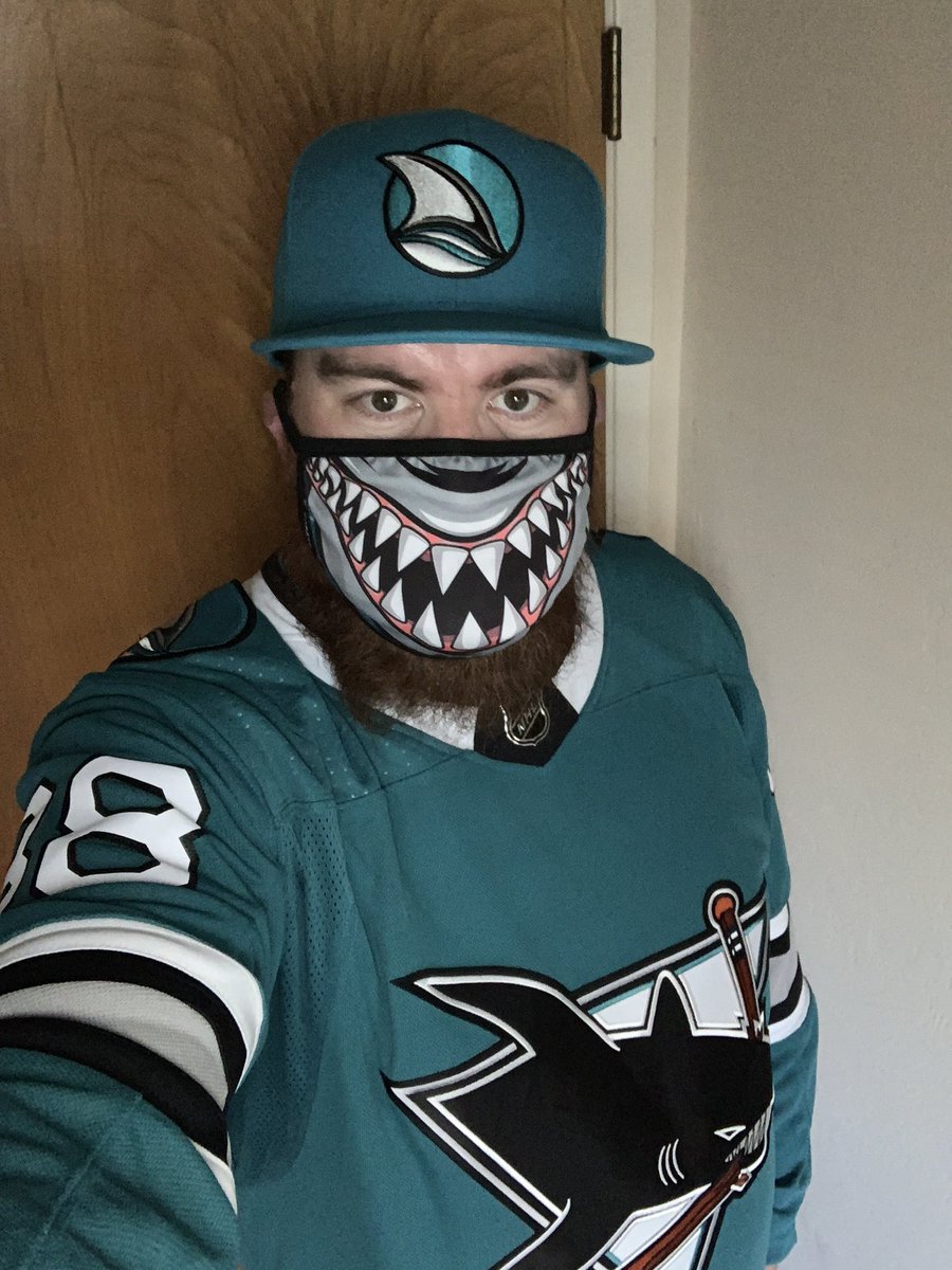 Chipper408's tweet photo. Game Day!! Let's Go ShArKs!!! Game 4 of 56 games season!! #thisissharksterritory #sjsharks #bleedteal #tealtogether #sharkforlife #silencetheblues @SanJoseSharks @NBCSSharks @sharkvoice @DanRusanowsky @BretHedican @BrodieNBCS @DocBrown37 https://t.co/5dCfa52HjB